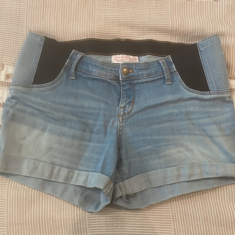 Isabel Maternity MIDI Jean Shorts (10)